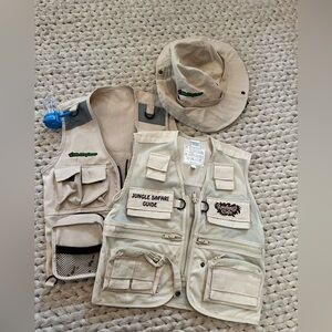 Kids adventurer vests and hat
